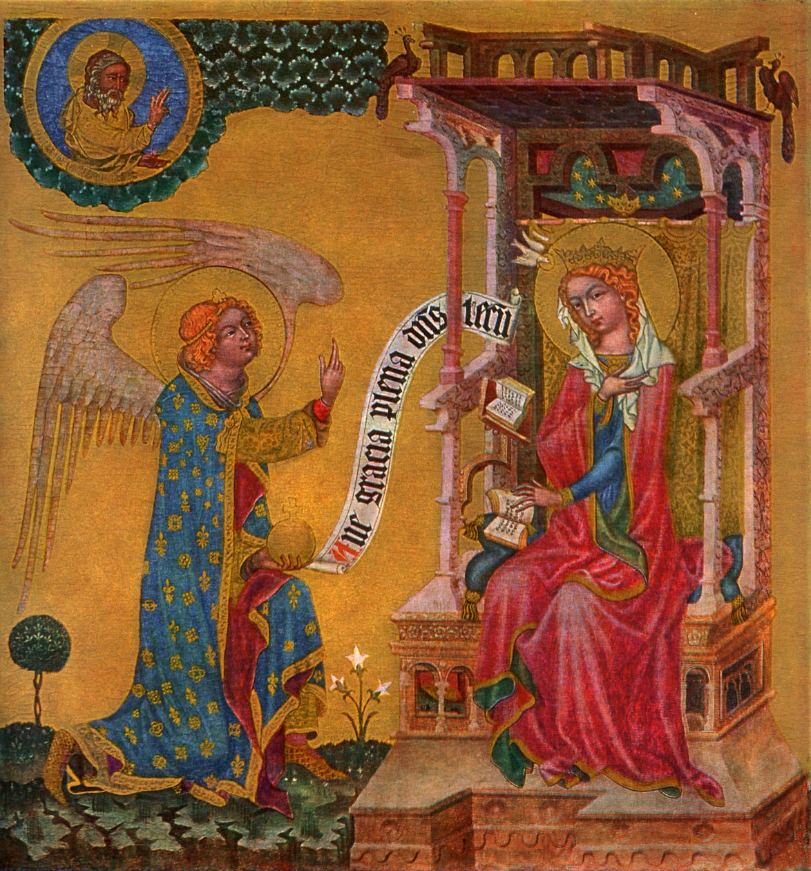 „Szűz Mária Angyali üdvözlet”, c1350, 1955. alkotó: Master of the Vyssi Brod Altar