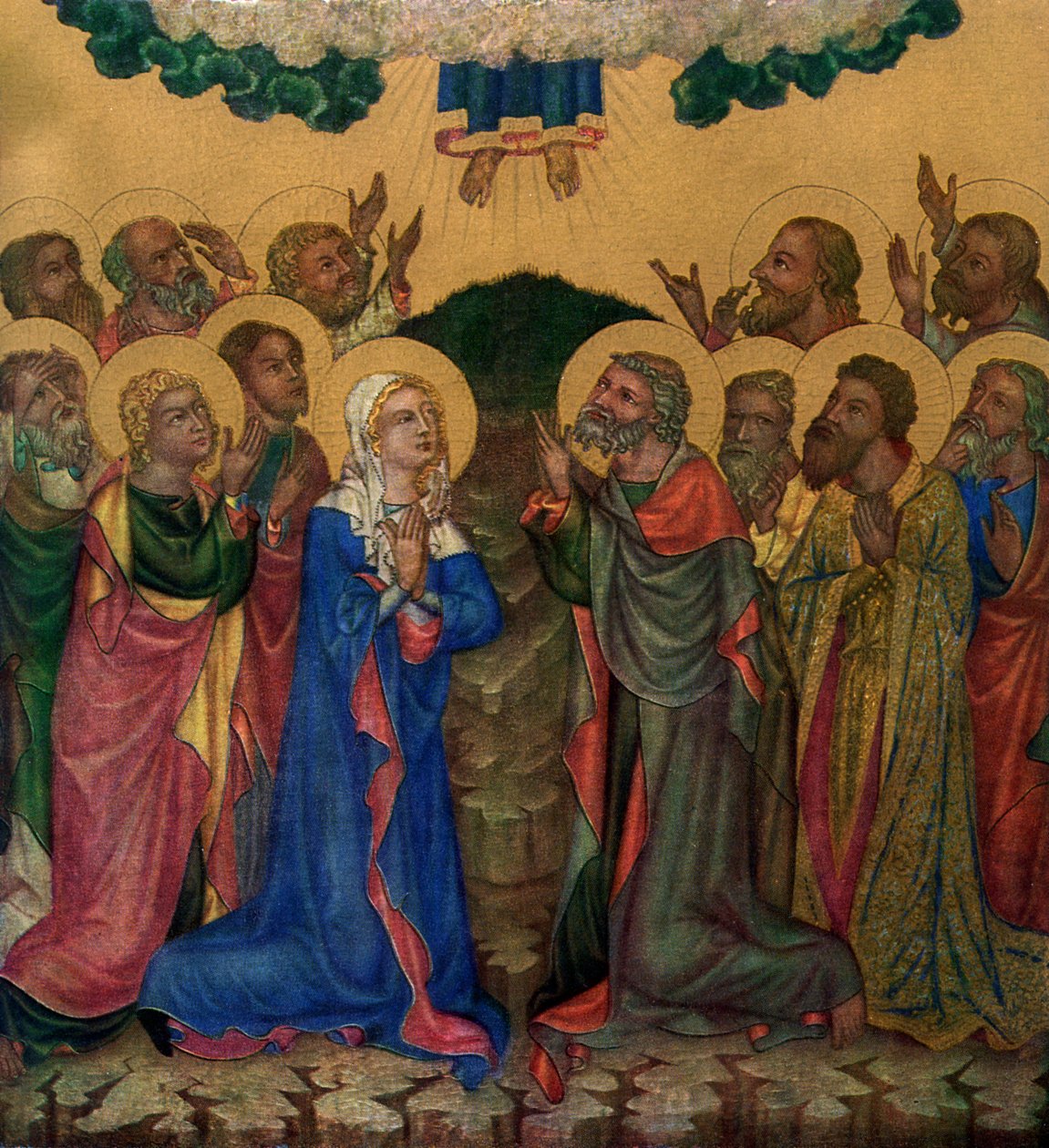 „Ascension”, c1350, 1955. alkotó: Master of the Vyssi Brod Altar