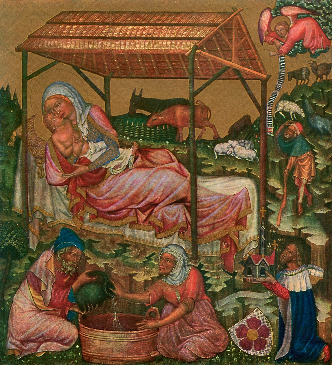 „Krisztus születése”, c1350, 1955 alkotó: Master of the Vyssi Brod Altar