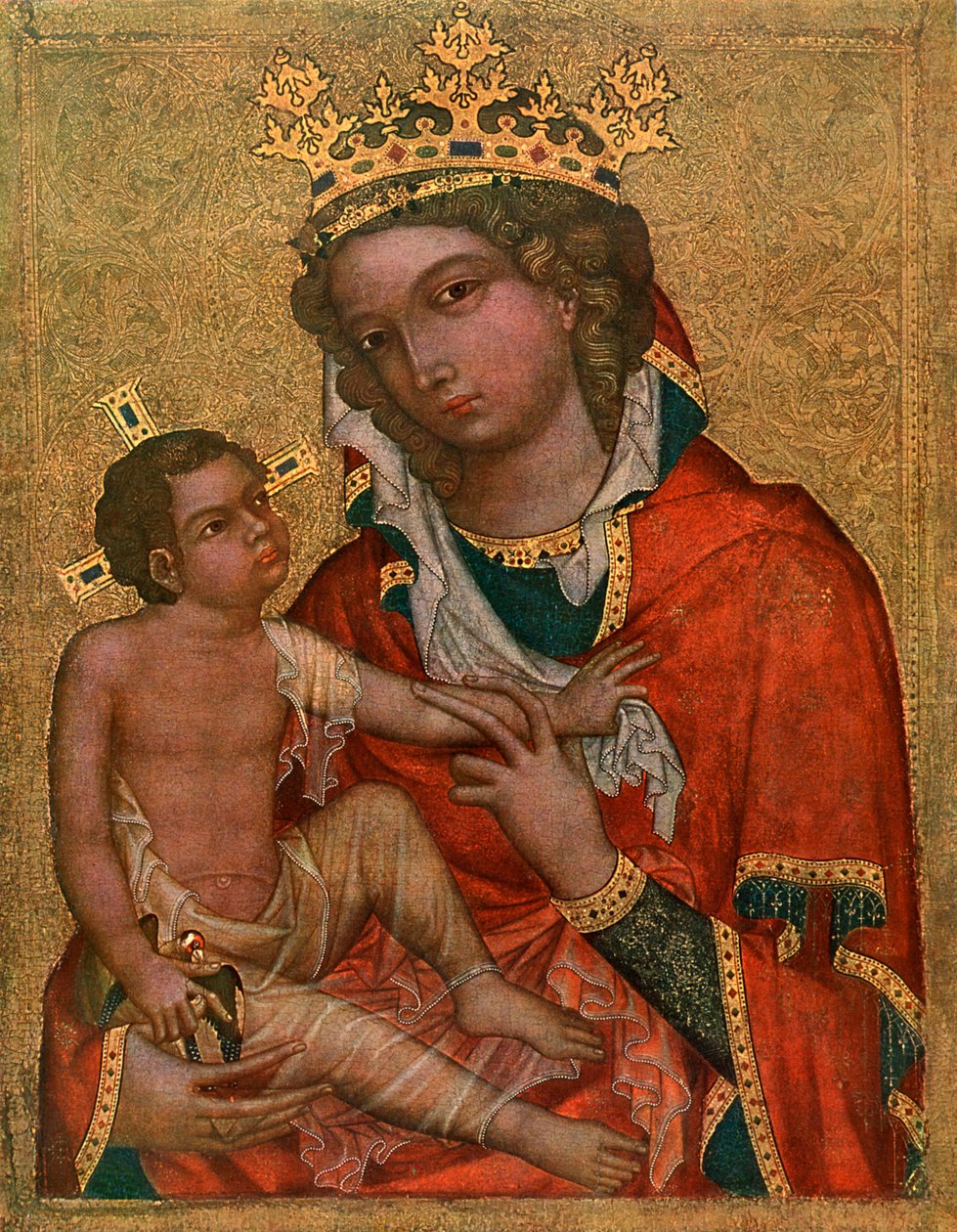 „Veveri Madonna”, c1350, 1955. alkotó: Master of the Vyssi Brod Altar