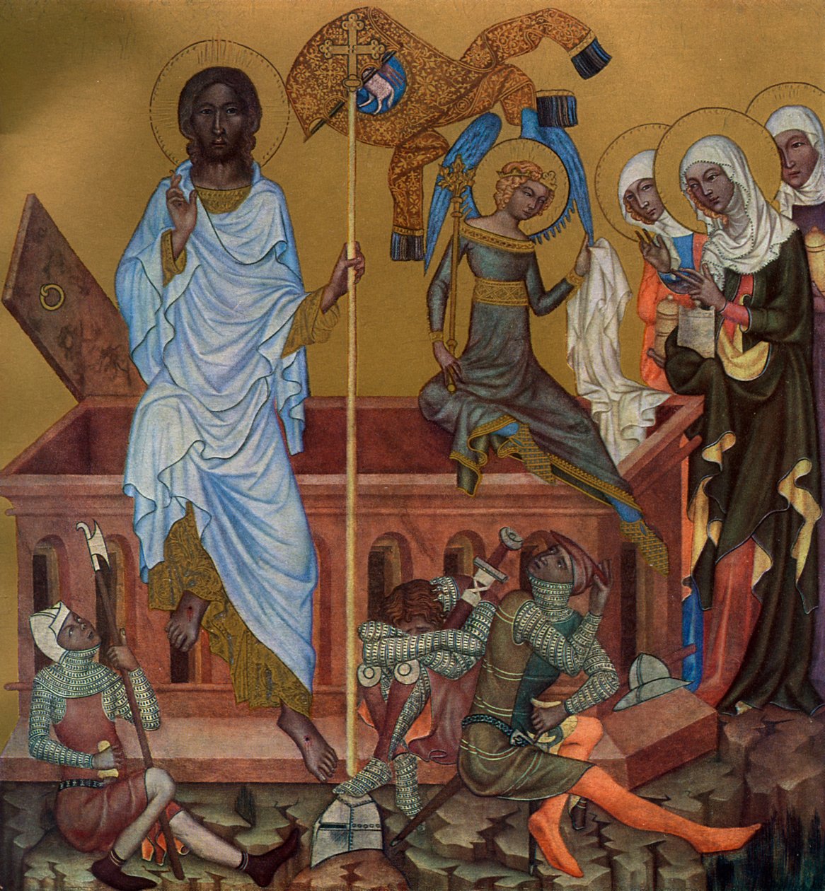 „Krisztus feltámadása”, c1350, 1955. alkotó: Master of the Vyssi Brod Altar