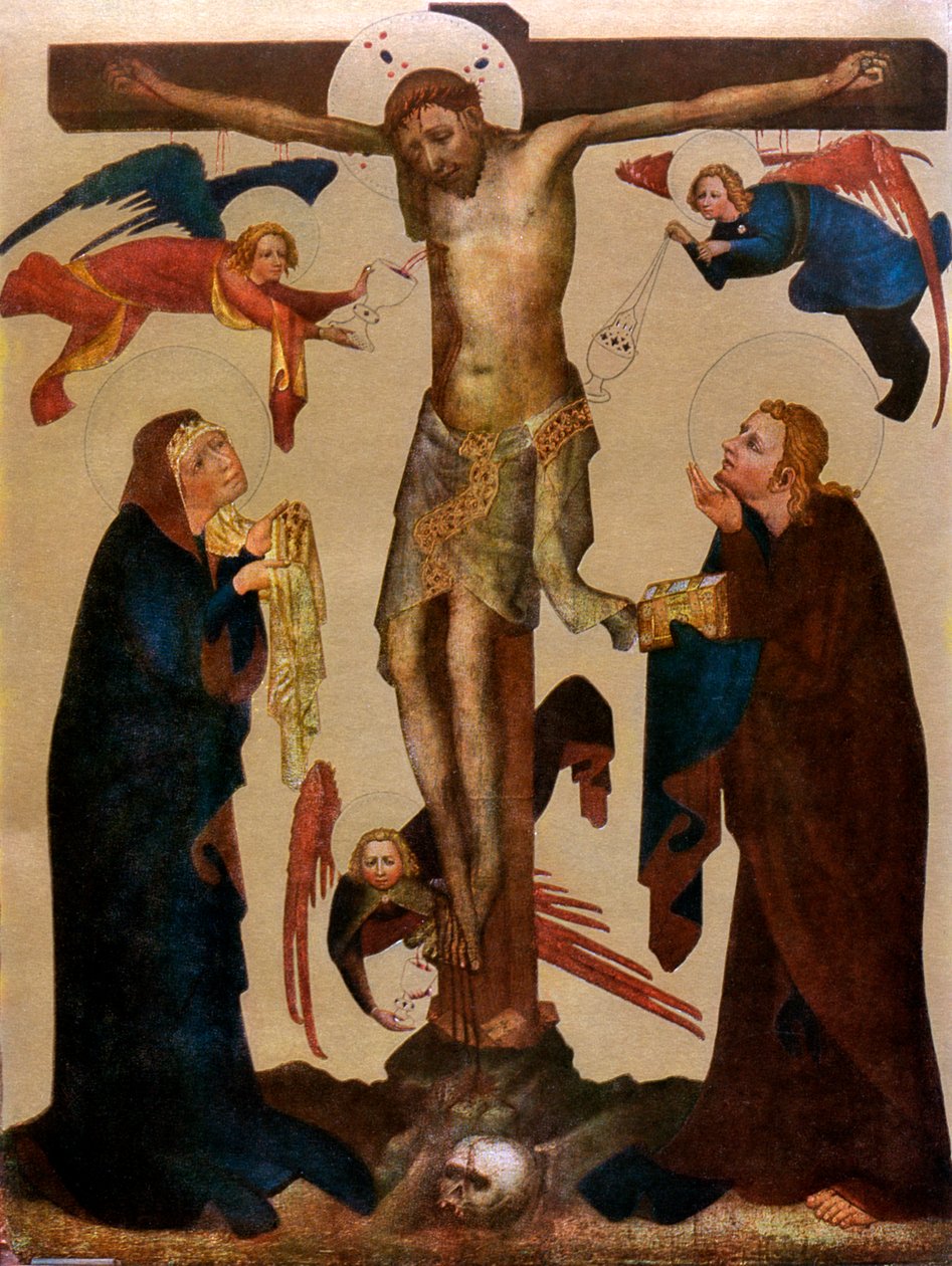 A Vyssi Brod „keresztre feszítése”, 1400 előtt 1955 alkotó: Master of the Vyssi Brod Altar
