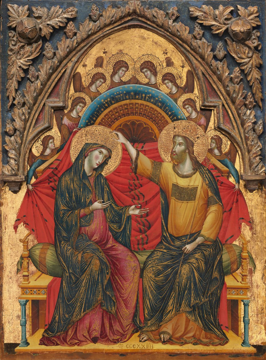 Szűzanya koronázása, 1324. alkotó: Master of the Washington Coronation