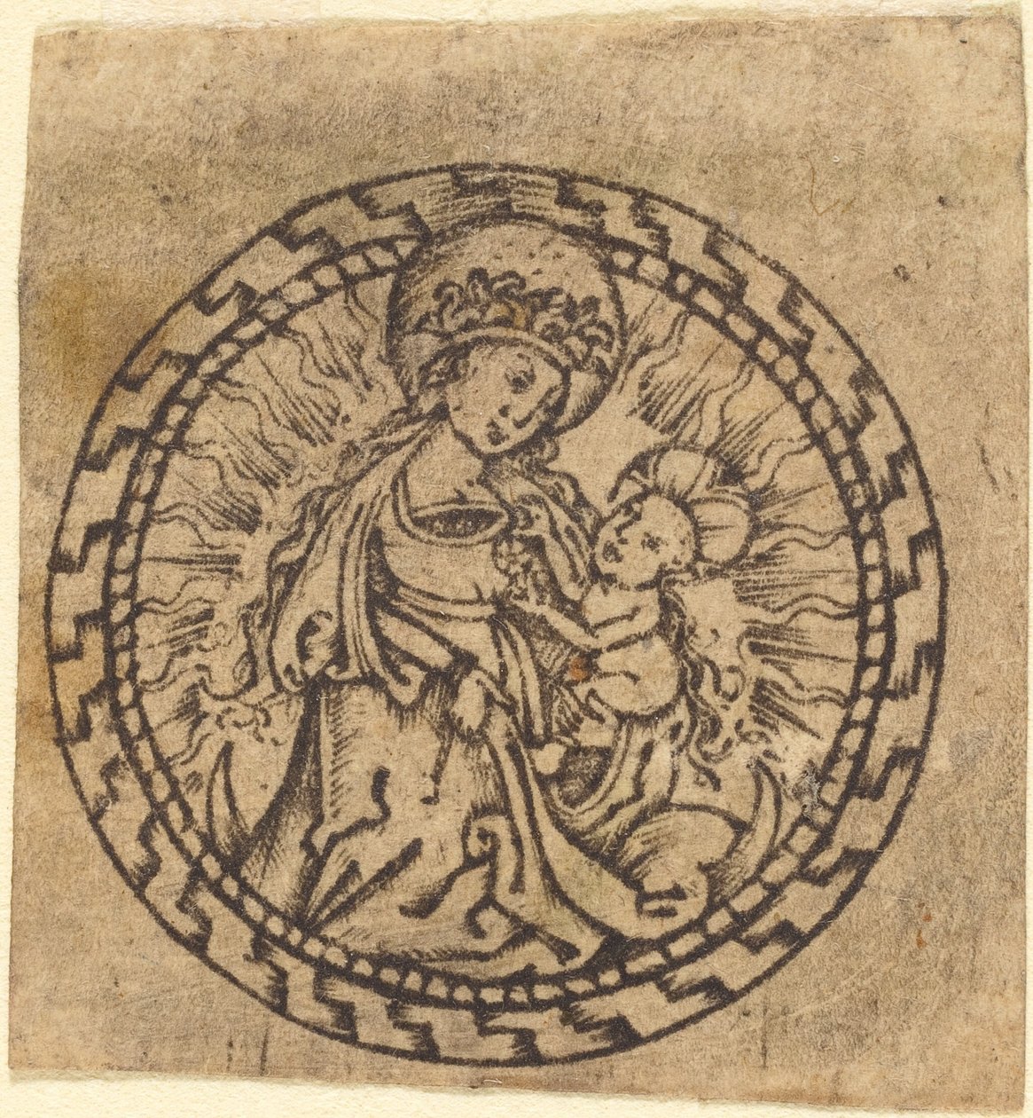 Madonna és gyermeke alkotó: Master with the Flower Borders