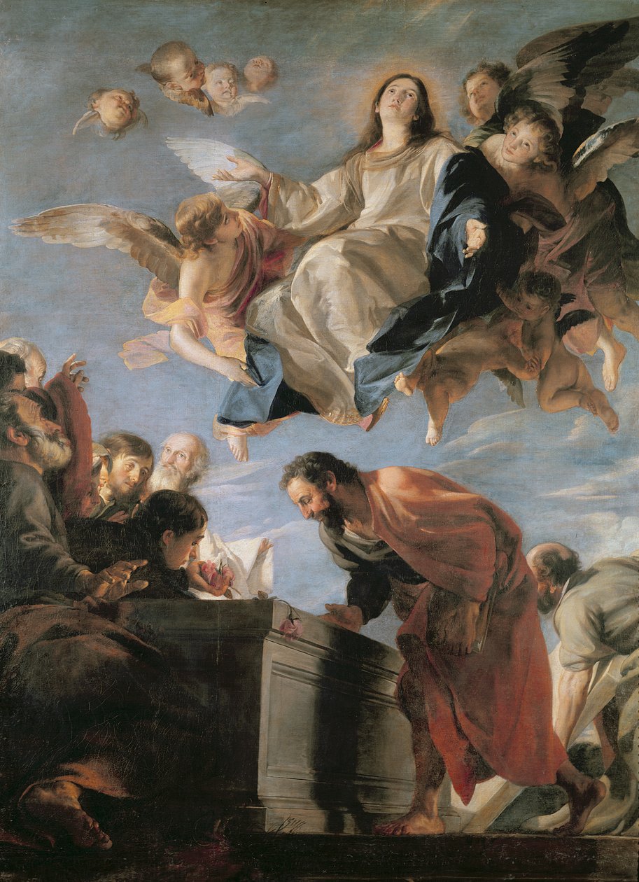 Szűz mennybemenetele, 1673 alkotó: Mateo Cerezo