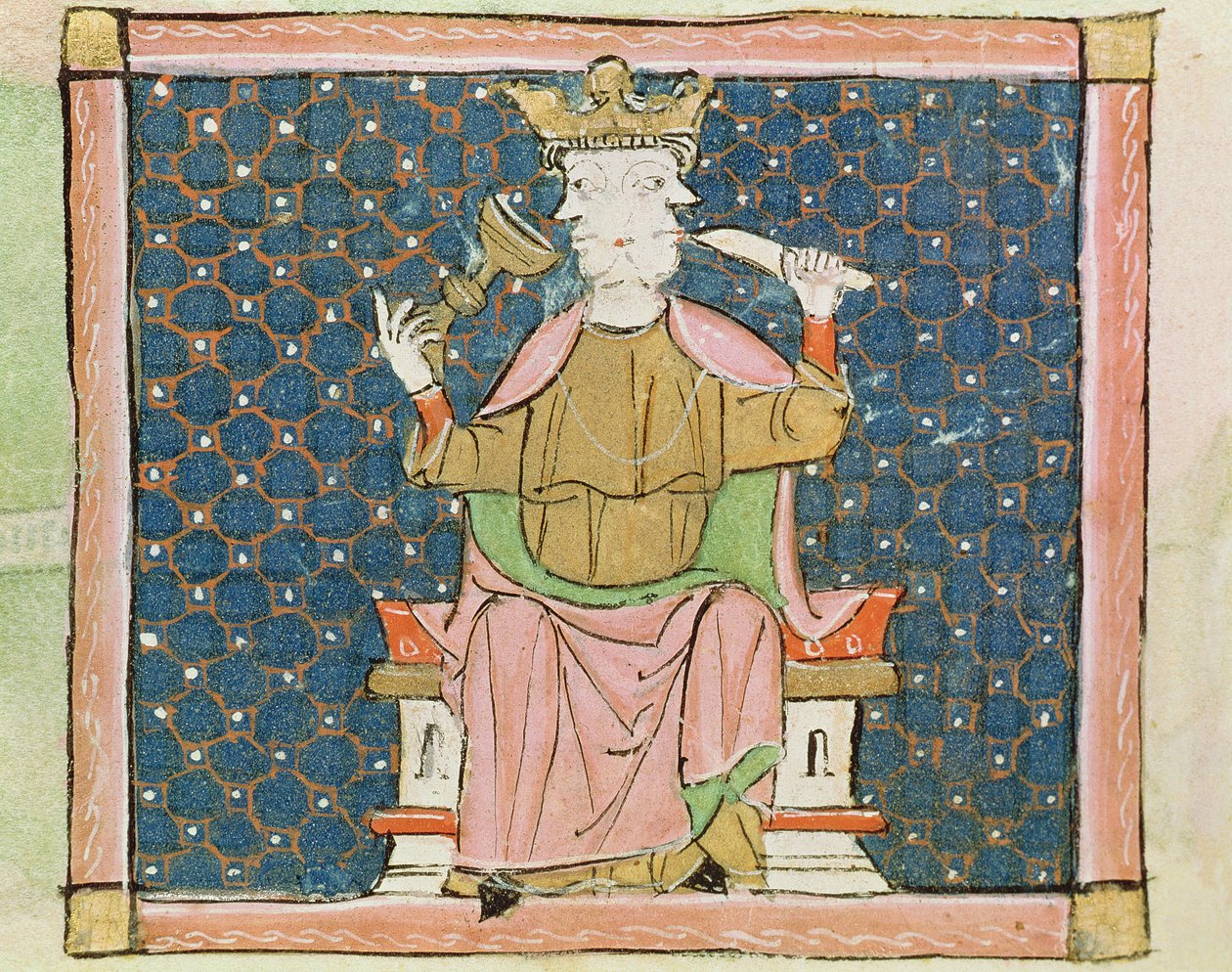 Fol.57v január: Janus alkotó: Matfre Ermengaut