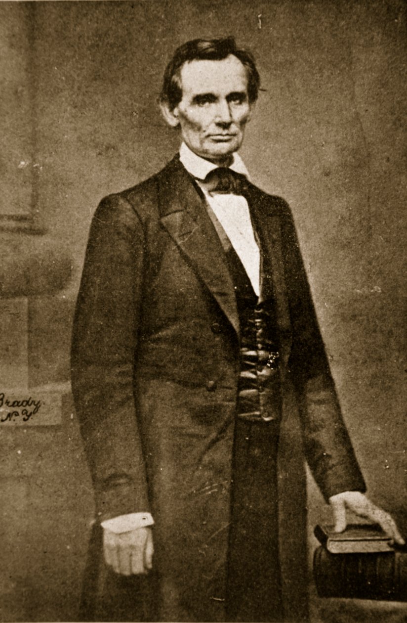Abraham Lincoln, 1860. február alkotó: Mathew B. Brady