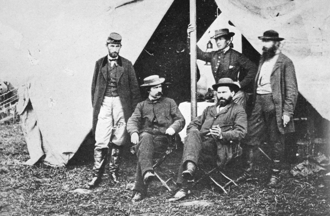 Allan Pinkerton Antietamban a csata után, 1862 alkotó: Mathew B. Brady
