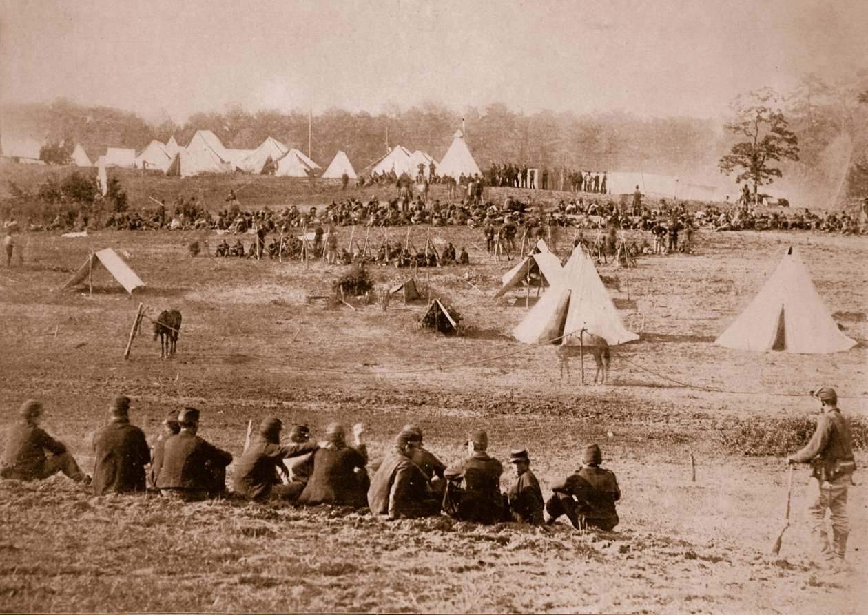 Konföderációs foglyok tábora, 1861-65 alkotó: Mathew B. Brady