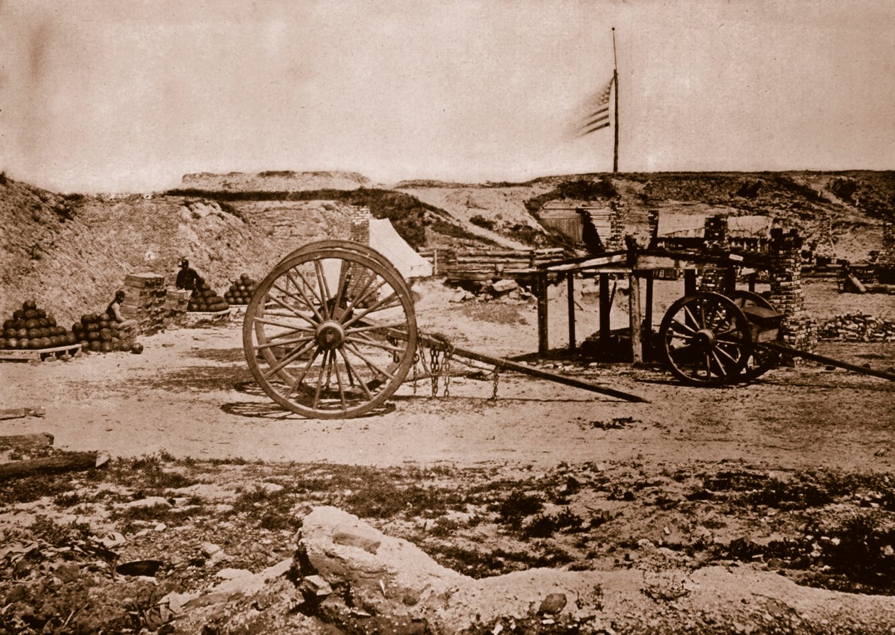 Fort Johnson, Charleston, Dél-Karolina, 1861-65 alkotó: Mathew B. Brady