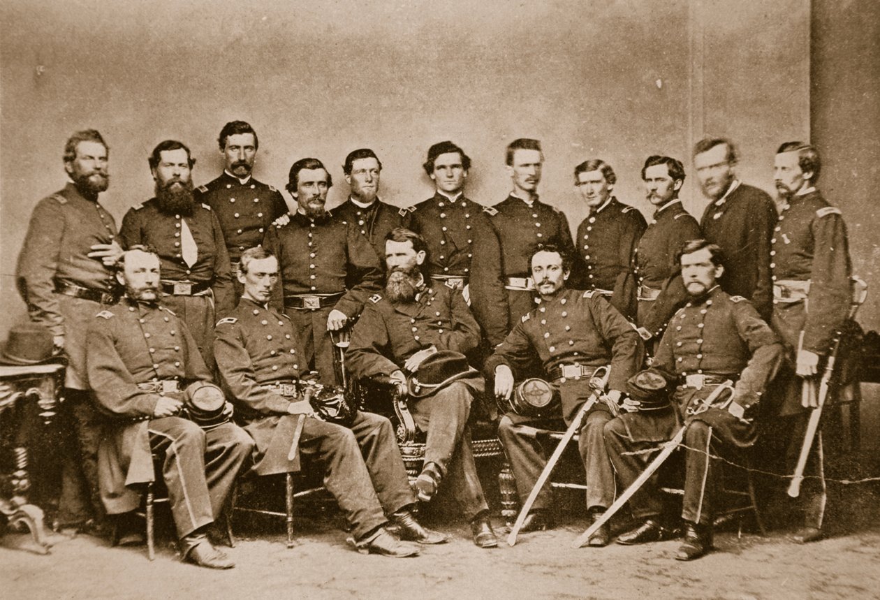F. P. Blair tábornok és vezérkara, 1861-65 alkotó: Mathew B. Brady