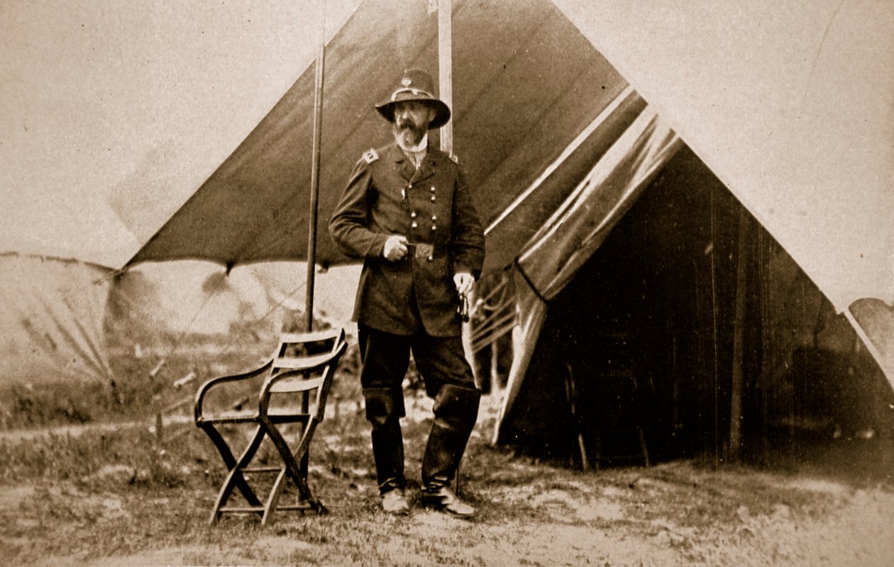 George G. Meade tábornok a táborban, 1861-65 alkotó: Mathew B. Brady