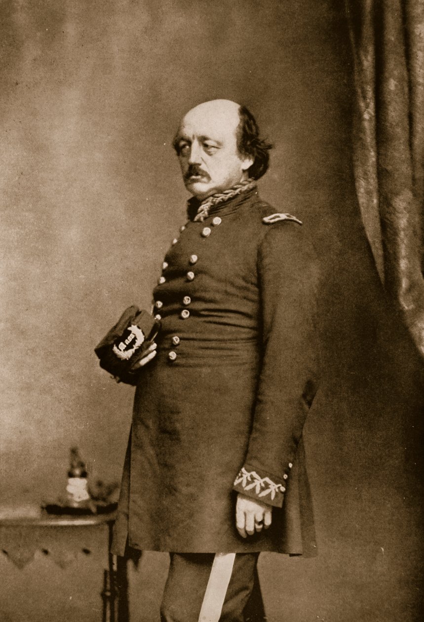 Benjamin F. Butler tábornok, 1861-65 (szepiaszínű fotó) alkotó: Mathew B. Brady