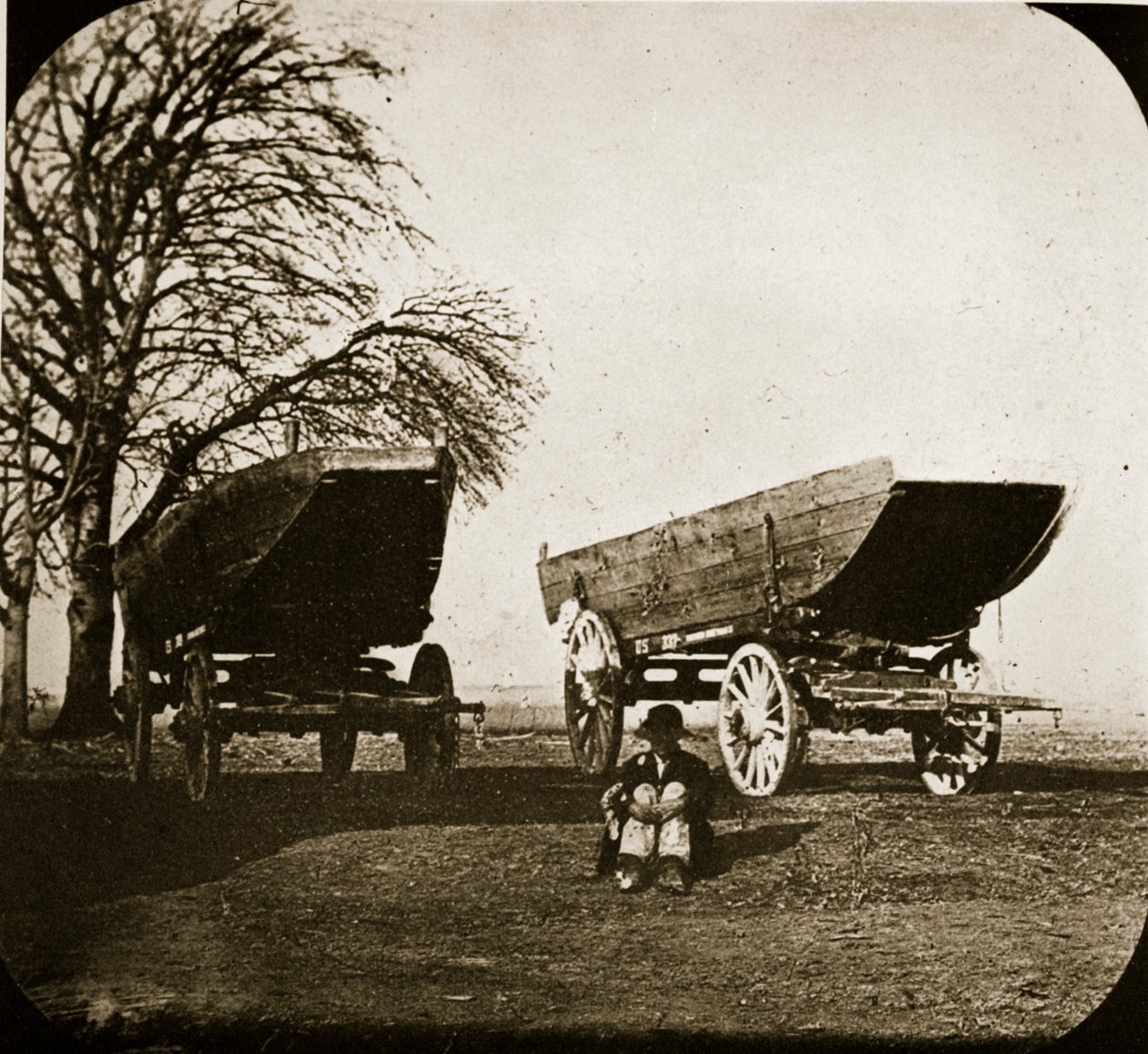 Ponton csónak kerekeken, 1861-65 alkotó: Mathew B. Brady