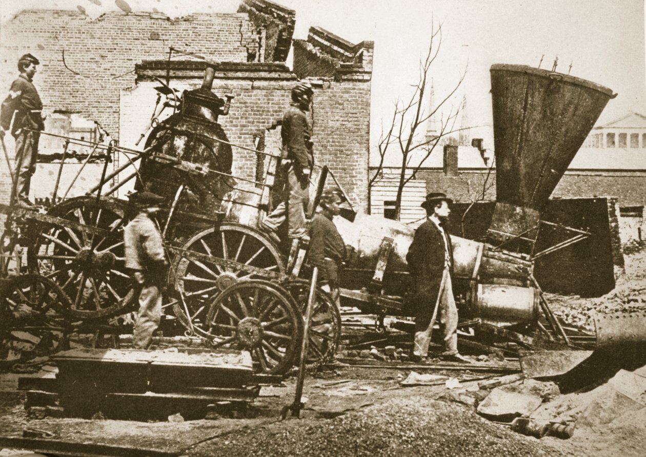 Romok Richmondban, Virginia, 1865 alkotó: Mathew B. Brady