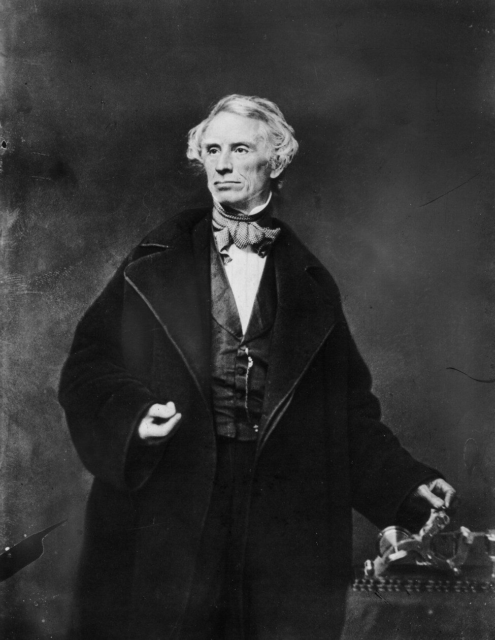 Samuel Finley Breese Morse a New York-i Design Akadémián, 1841 alkotó: Mathew B. Brady