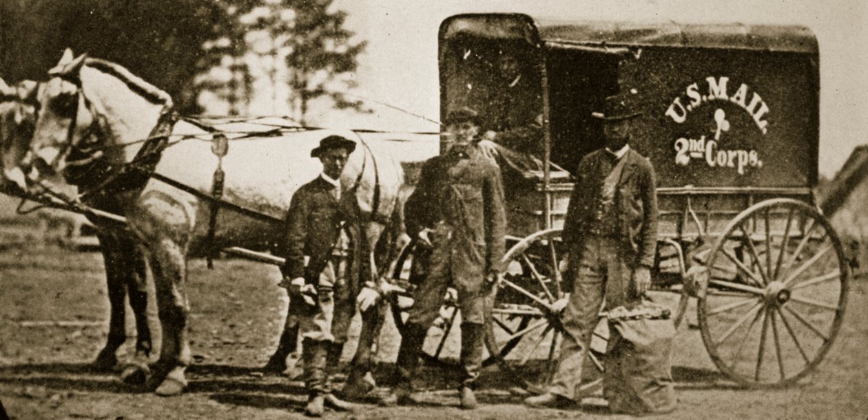 Második hadtest postakocsi, 1861-65 alkotó: Mathew B. Brady