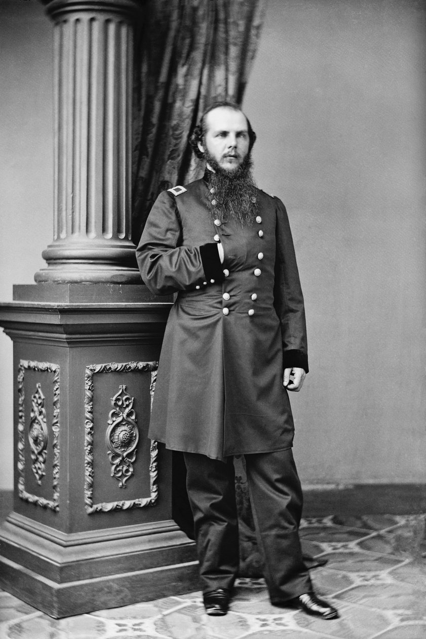 Union Brig. John M. Schofield tábornok, 1861 végén alkotó: Mathew B. Brady