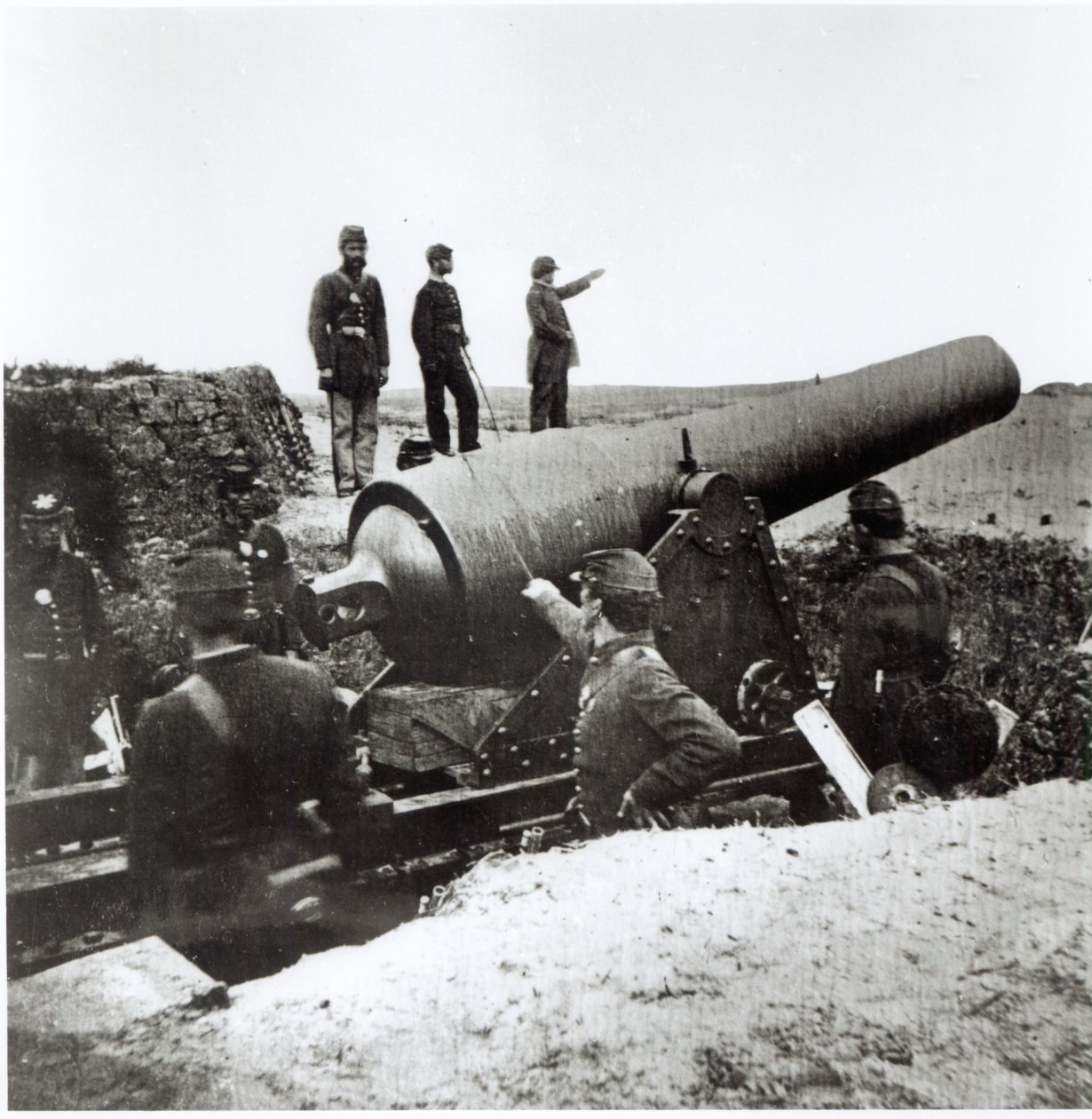A Szövetségi Hadsereg tüzérségi ütege az amerikai polgárháború idején, 1862 alkotó: Mathew B. Brady