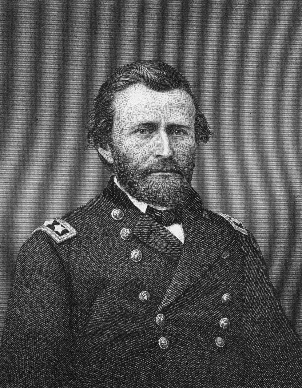 Ulysses Simpson Grant tábornok, Robert E. Whitechurch (1814-c.83) dagerrotípiája nyomán. alkotó: Mathew B. Brady