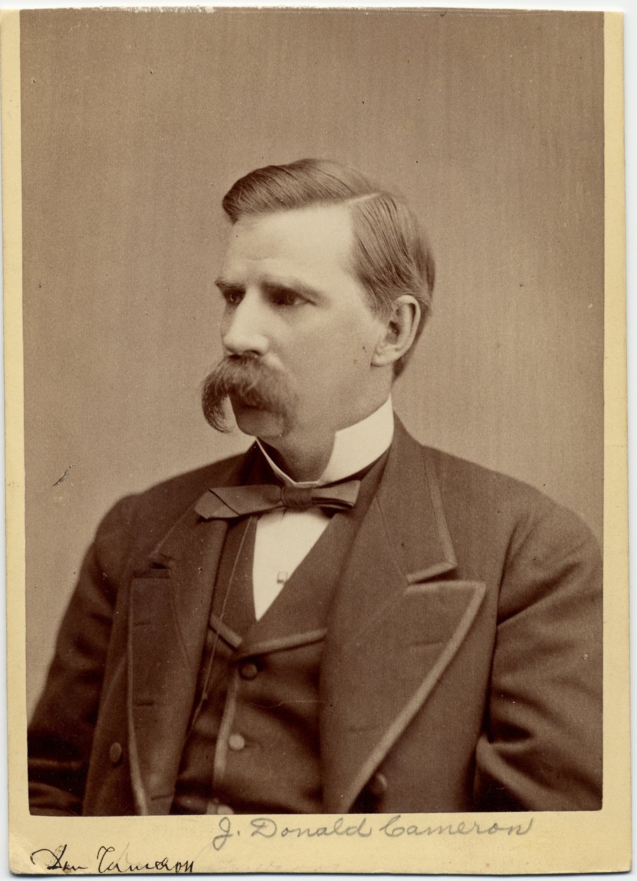 James Donald Cameron (1833-1918), amerikai politikus, 32. amerikai külügyminiszter (albumkép) alkotó: Mathew B. Brady