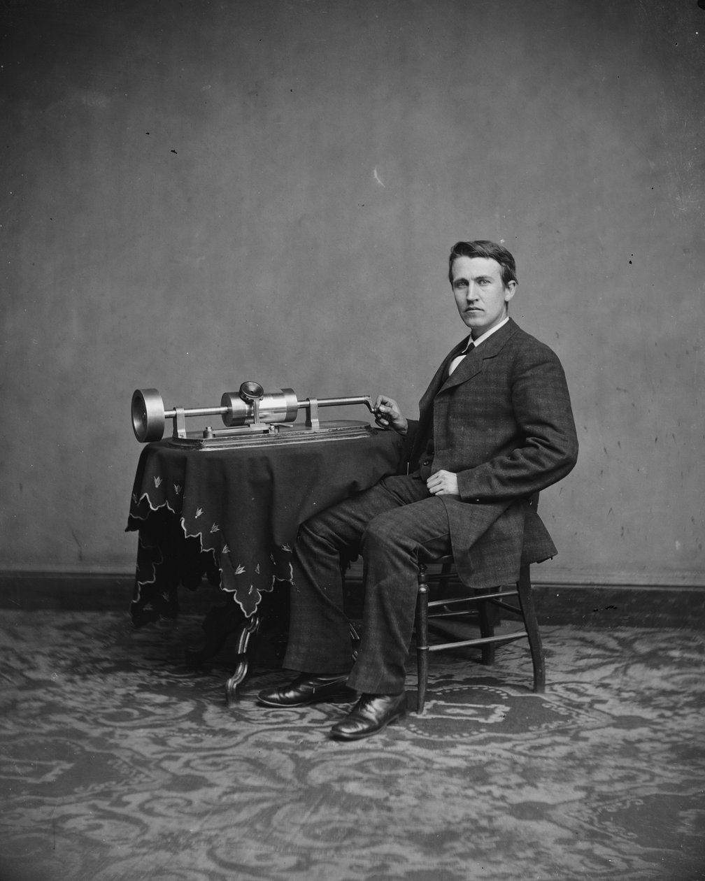 Thomas Edison, 1877-8 alkotó: Mathew B. Brady