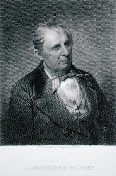 James Fenimore Cooper (1789-1851), Henry Bryan Hall (1808-84) metszete egy dagerrotípia (metszet) után alkotó: Mathew (after) Brady