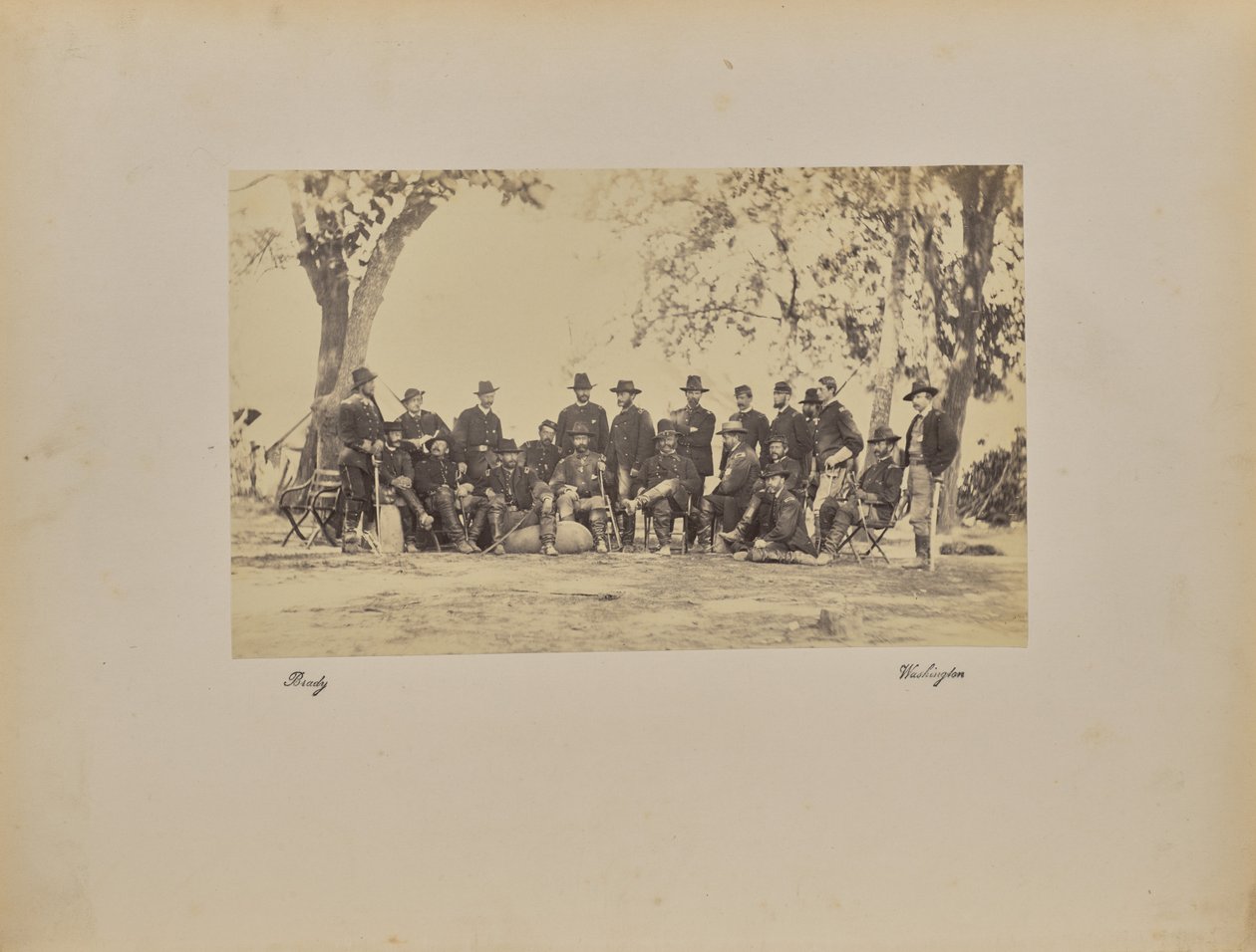 Burnside és a személyzet alkotó: Mathew B. Brady