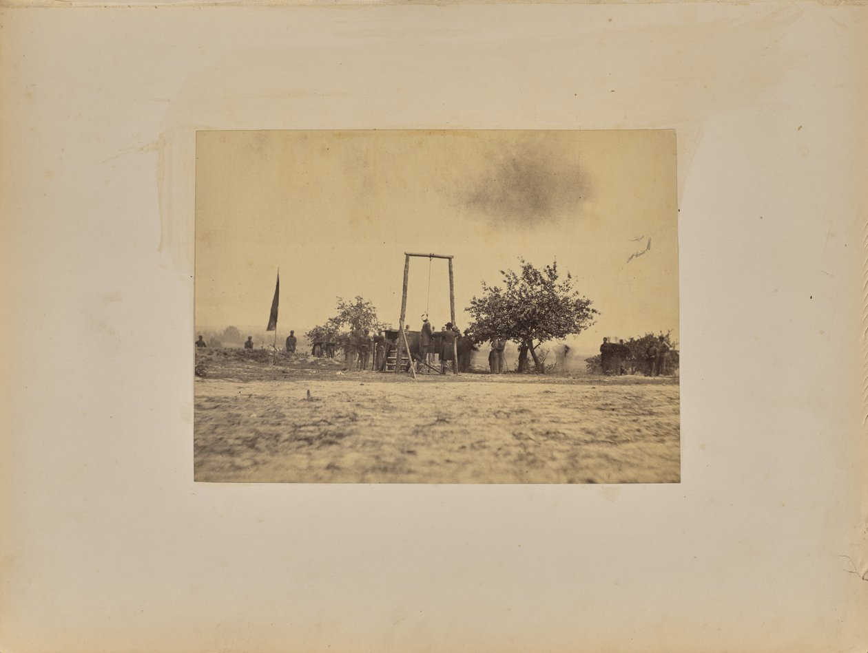 [Kivégzési jelenet] alkotó: Mathew B. Brady
