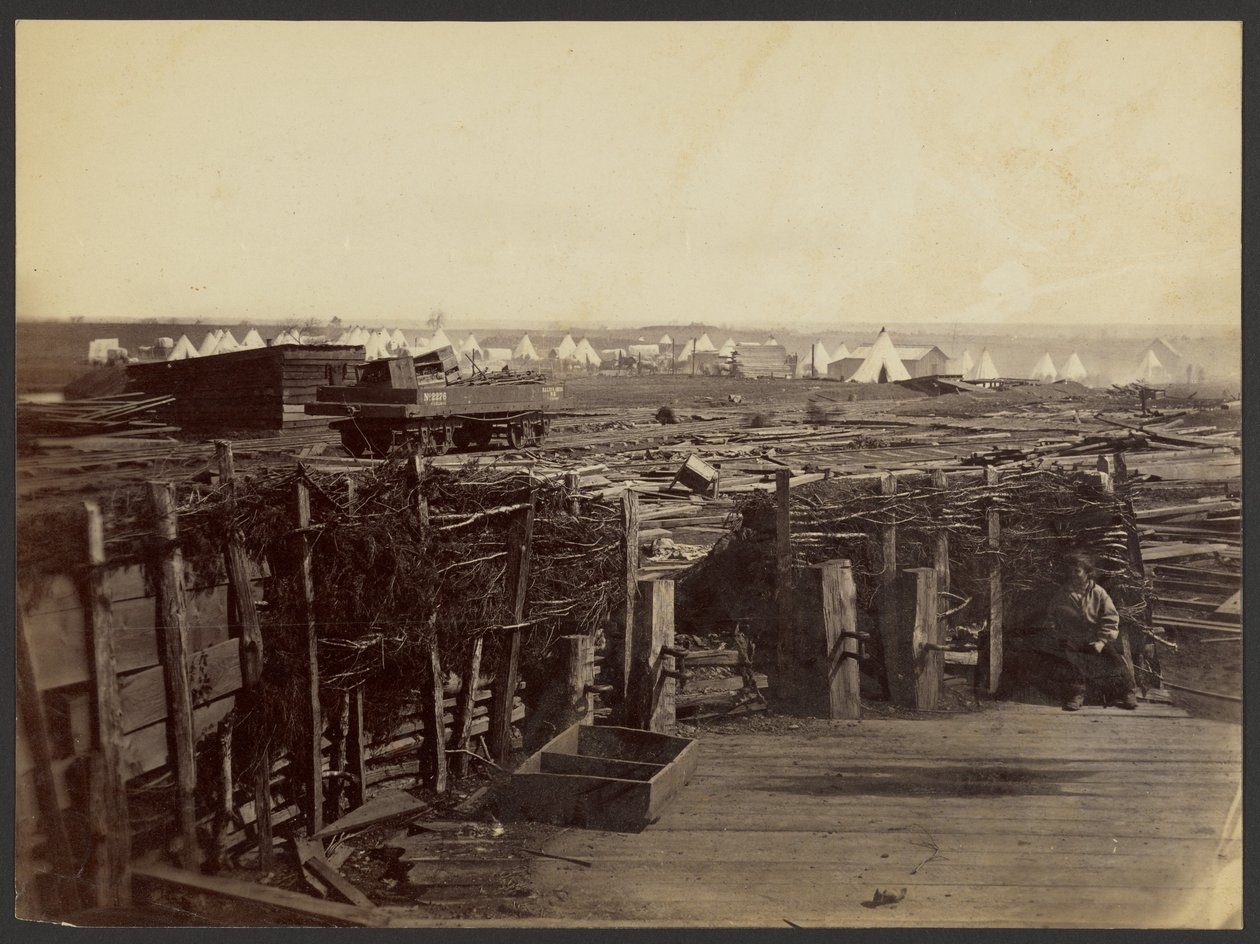 [Erődítmények, Manassas, elfoglalták a 13. Massachusetts.] alkotó: Mathew B. Brady