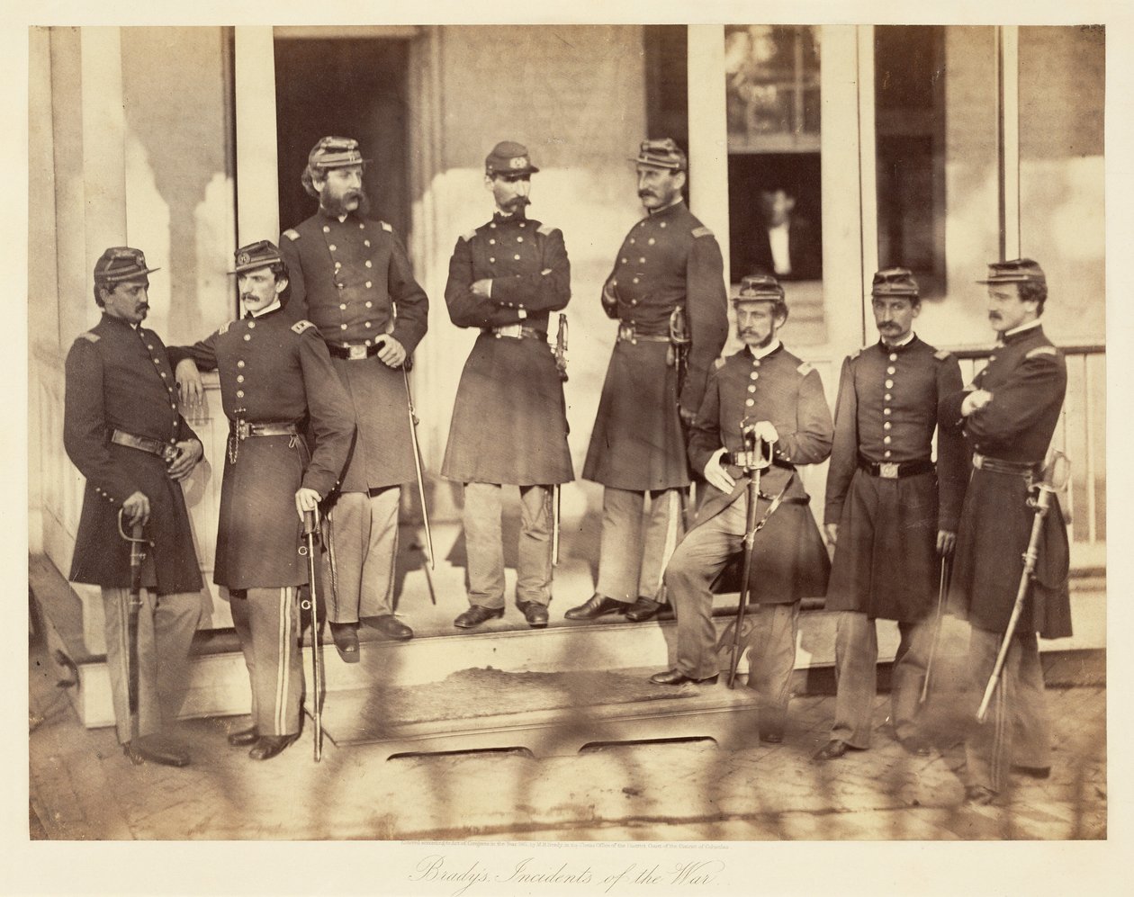 Tisztek, 71. ezred, New York-i gyalogság alkotó: Mathew B. Brady