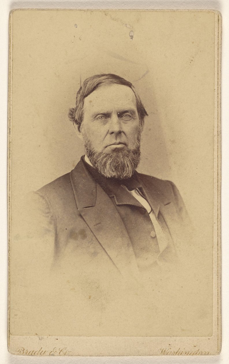 [Azonosítatlan szakállas férfi, vignettás stílusban nyomtatva] alkotó: Mathew B. Brady