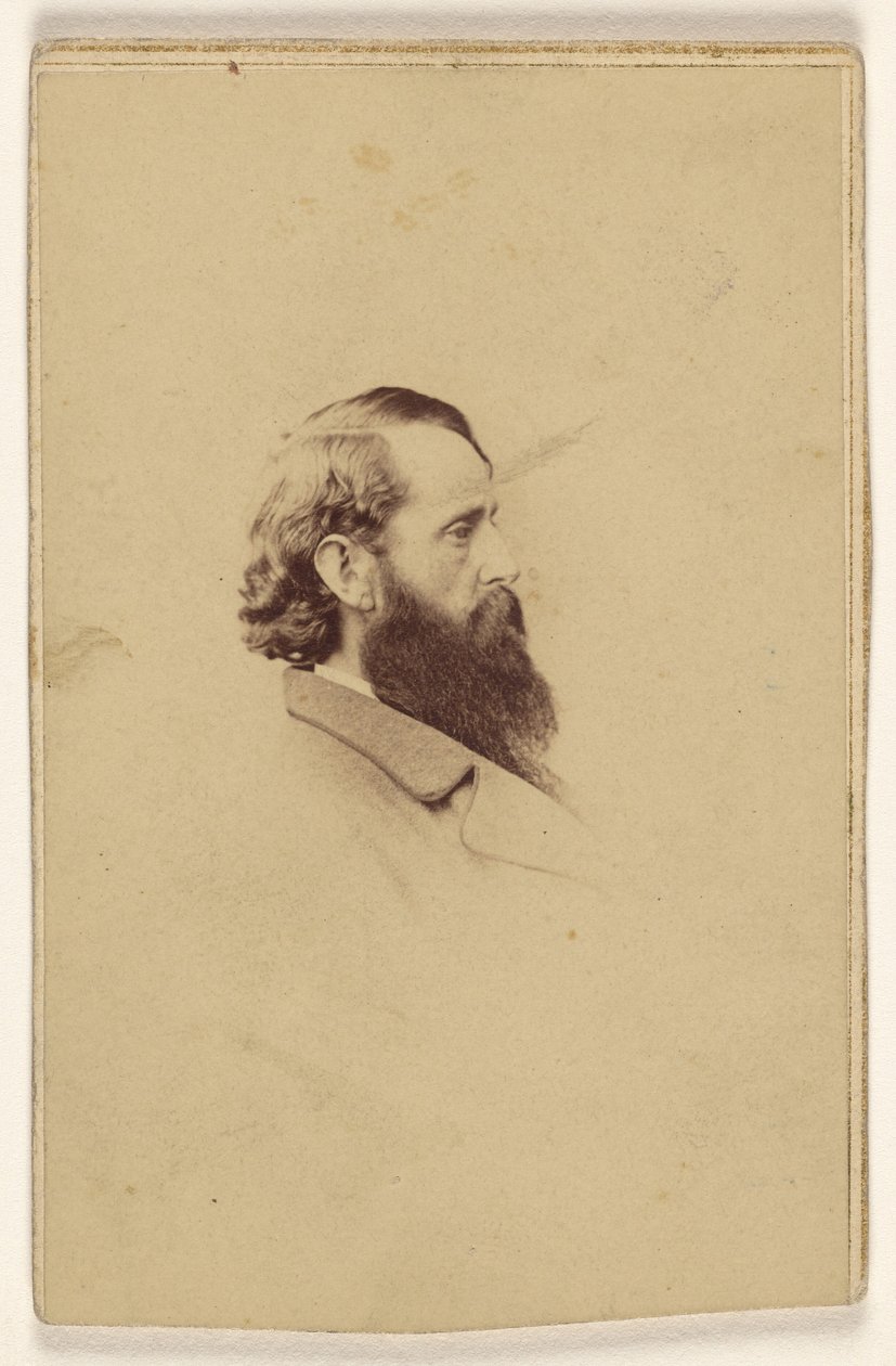 [Ismeretlen hosszú szakállas férfi profilból] alkotó: Mathew B. Brady