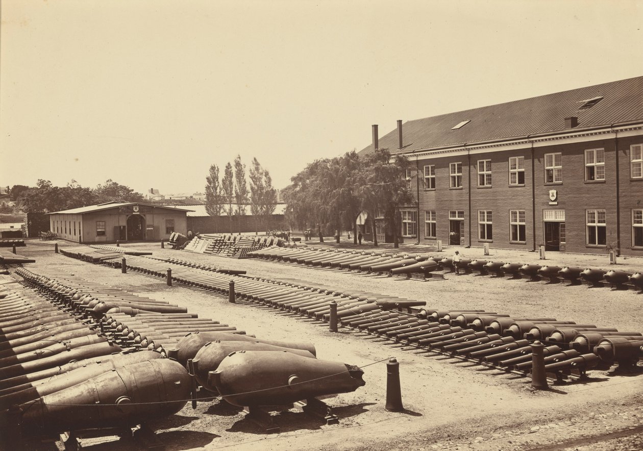 Látképek a haditengerészeti tüzérségi telepről, Washington, D.C., június alkotó: Mathew B. Brady