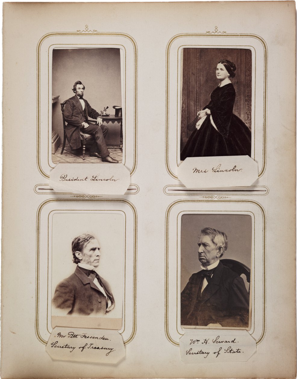 Album 200 cartes de visite-ból, a legtöbb Brady által készített, 1865 körüli (szepia fotó) alkotó: Mathew B. Brady