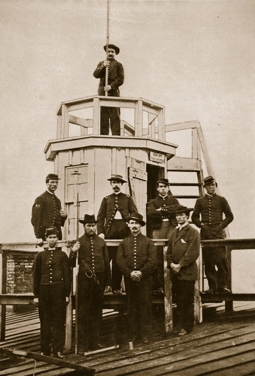 Central Signal Station, Washington, D.C., 1861-65 (szépia fotó) alkotó: Mathew B. Brady