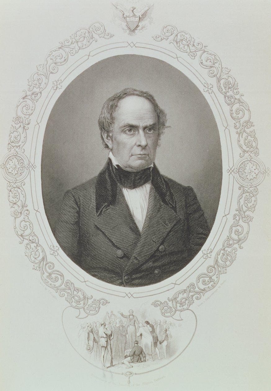 Daniel Webster, „The History of the United States”, 4. évf. II, Charles Mackay, T. Knight metszet egy dagerrotípiából (metszet) alkotó: Mathew B. Brady