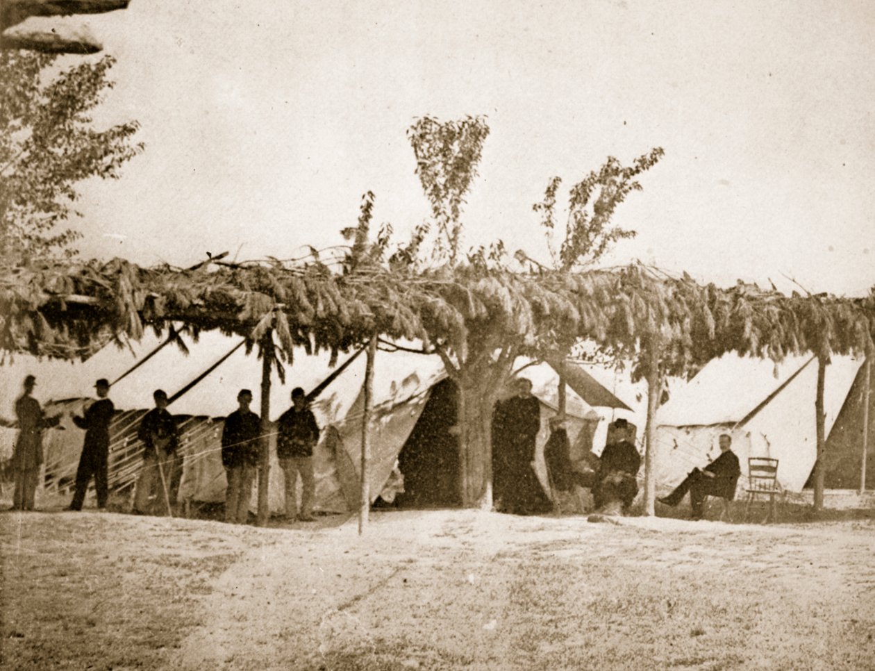 Általános Kórház, City Point, 1861-65 alkotó: Mathew B. Brady