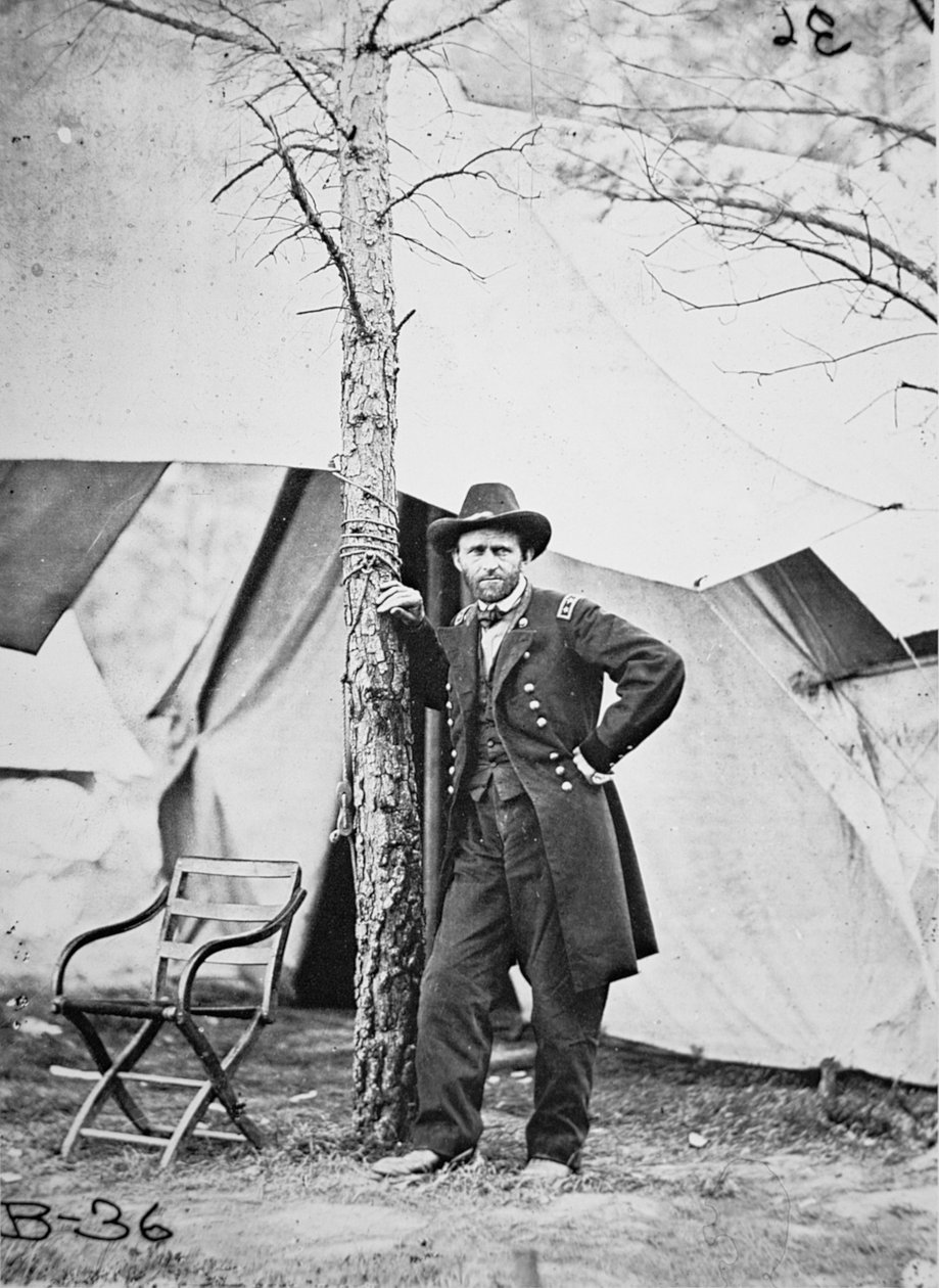 Ulysses Simpson Grant tábornok a Cold Harbor terepen alkotó: Mathew Brady
