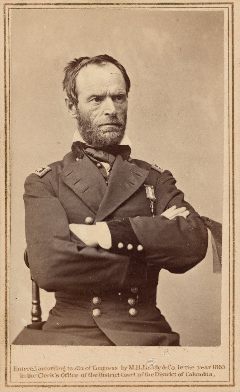 William Tecumseh Sherman tábornok,1865 (fénykép) alkotó: Mathew Brady