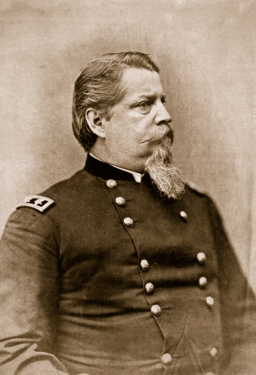 Winfield Scott Hancock tábornok, 1861-65 (szépia fotó) alkotó: Mathew B. Brady