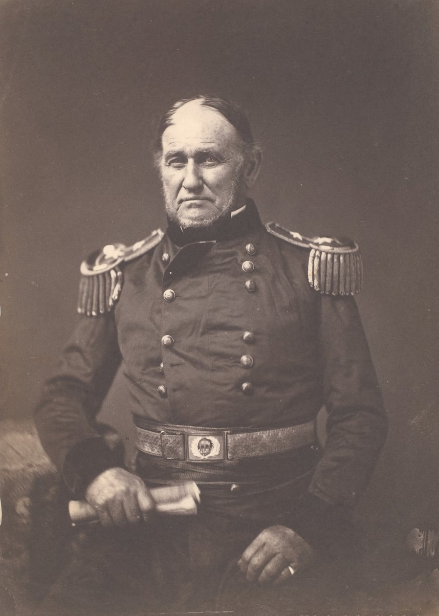 David E. Twiggs vezérőrnagy, kb. 1859. alkotó: Mathew Brady