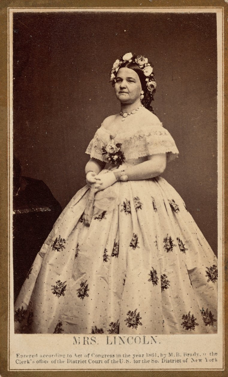 Mary Todd Lincoln,1861 (fénykép) alkotó: Mathew Brady