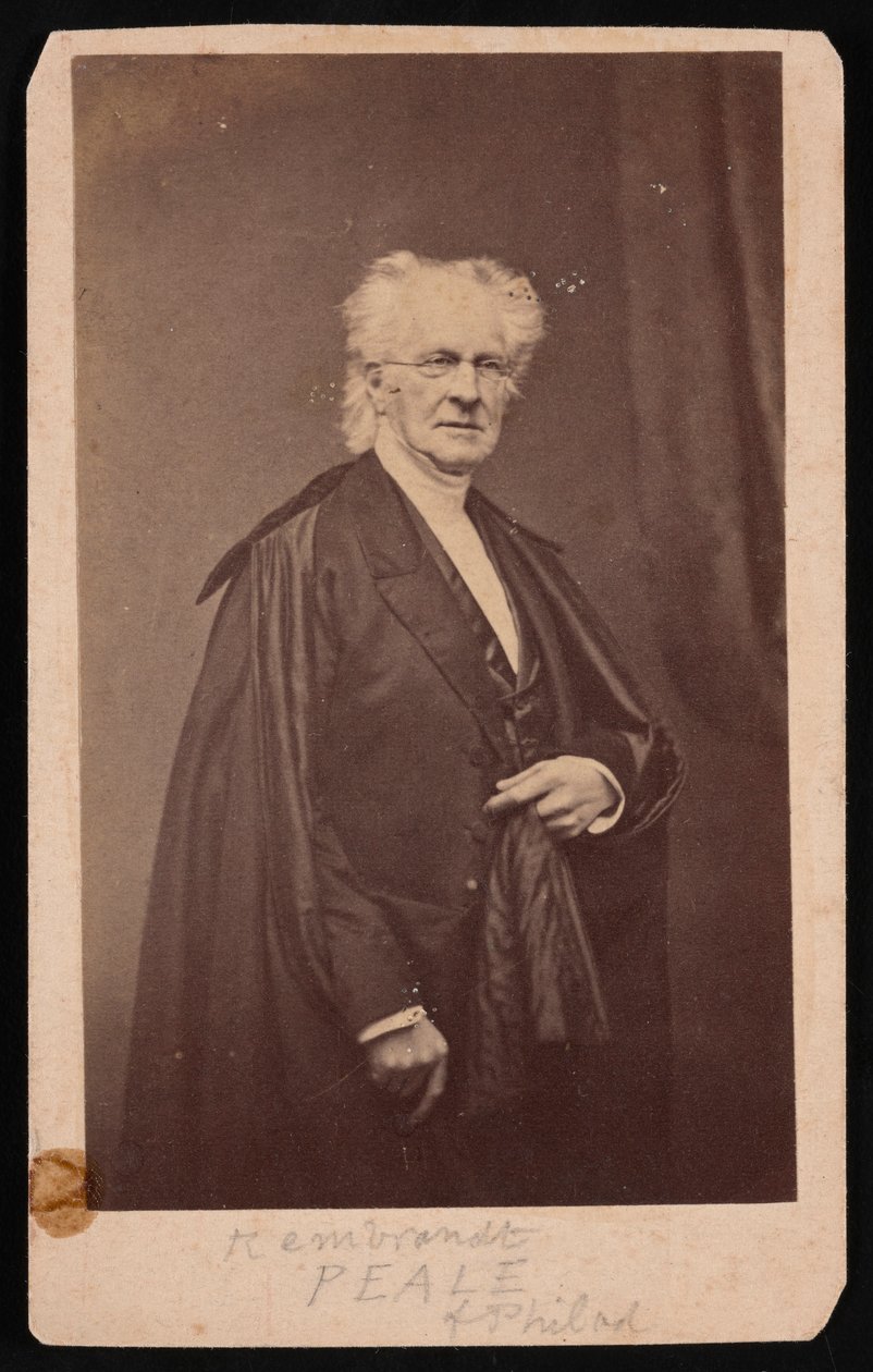 Rembrandt Peale portréja 1778-1860, 1860 előtt. alkotó: Mathew Brady