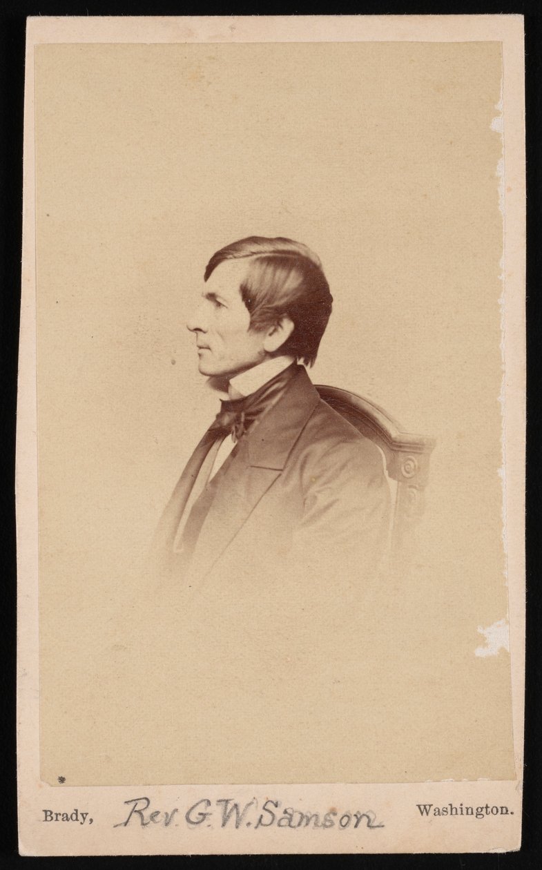 George Whitefield Samson tiszteletes portréja 1819-1896, 1896 előtt. alkotó: Mathew Brady