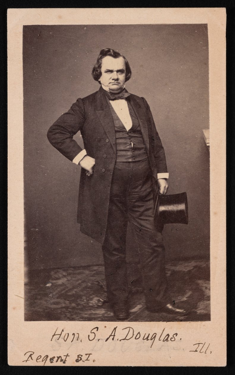 Stephen Arnold Douglas portréja 1813-1861, 1861 előtt. alkotó: Mathew Brady