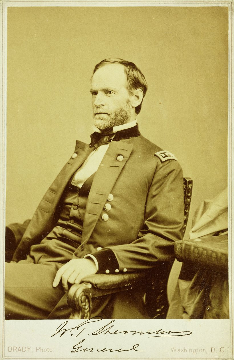 William Tecumseh Sherman portréfotója alkotó: Mathew B. Brady