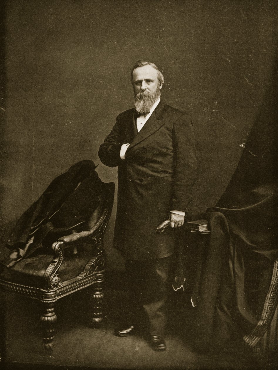 Rutherford B. Hayes elnöki beiktatása előtt, 1877 alkotó: Mathew B. Brady