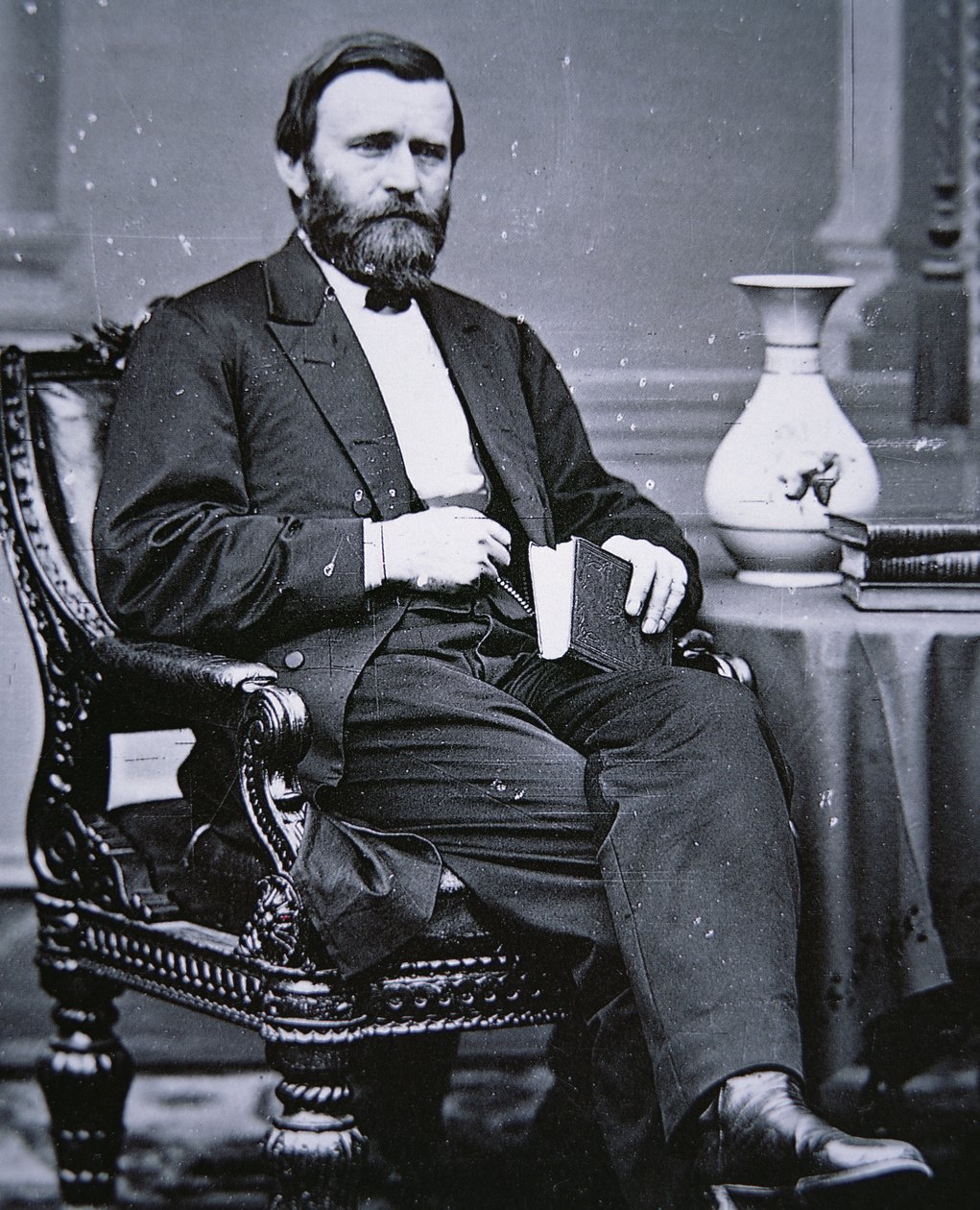 Ulysses Simpson Grant (1822-85) (f/w fotó) alkotó: Mathew Brady