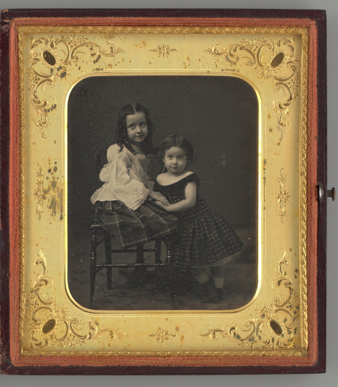 Névtelen portré két lányról, 1861. alkotó: Mathew Brady